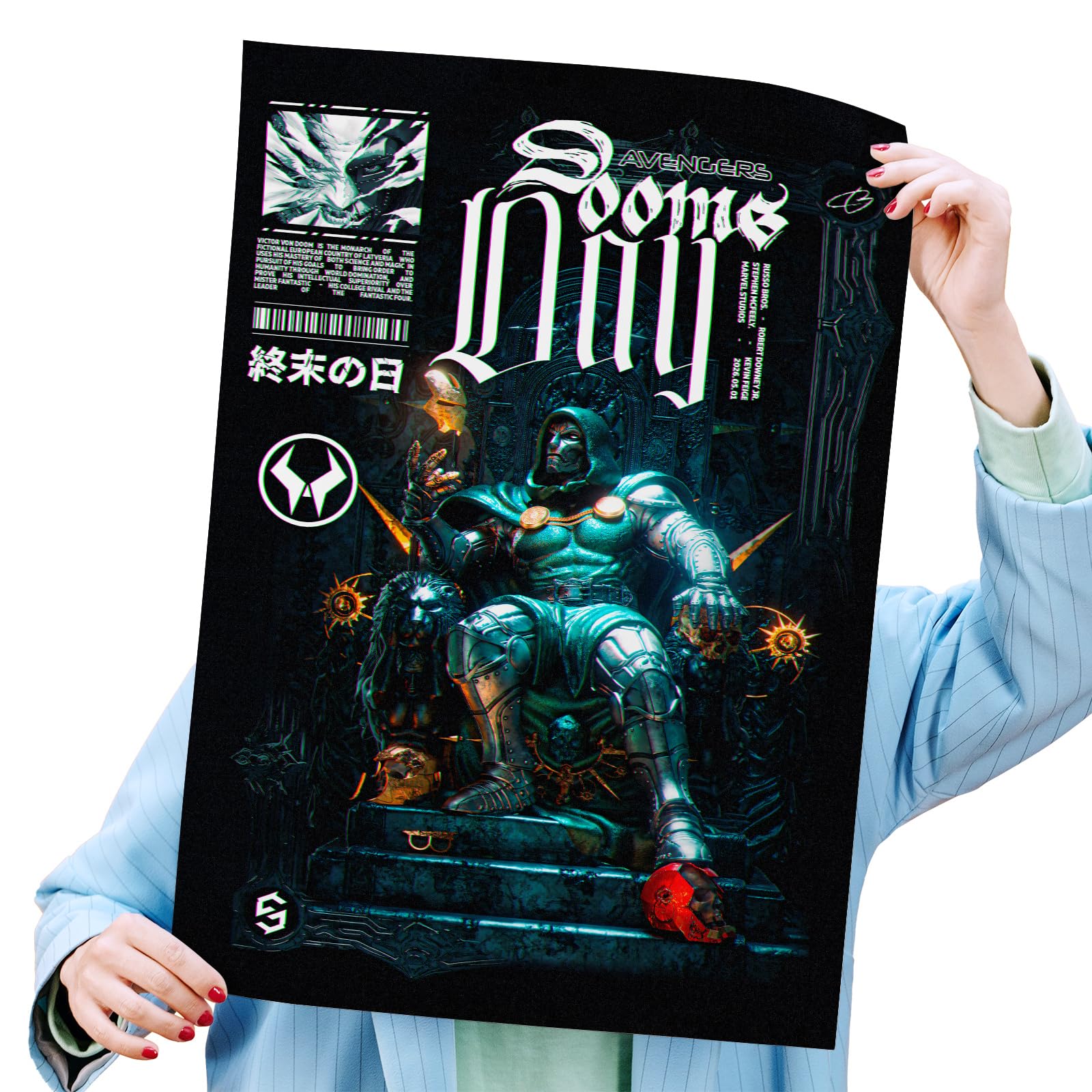 Poster Autoadesivo 40x60cm Avengers Doomsday, Vingadores, Marvel